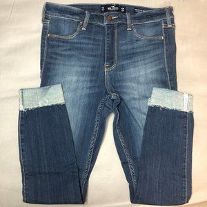 Hollister Co Rhinestone Cropped Jeans size 7/28